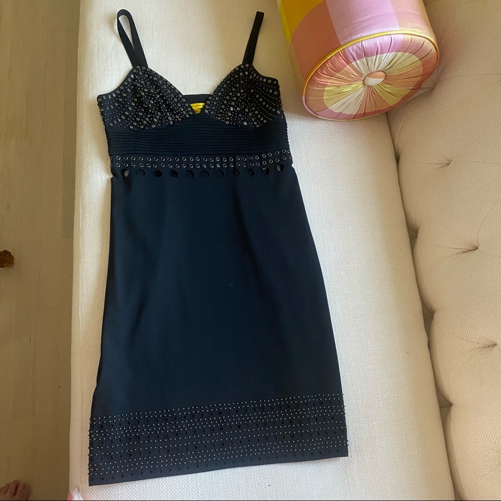Catherine Malandrio Black Studded Dress